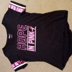 Susan G Komen "Hope in Pink" black tee Sz 2X